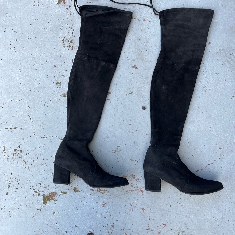 Stuart Weitzman Black Over the Knee Boots Irena Boot